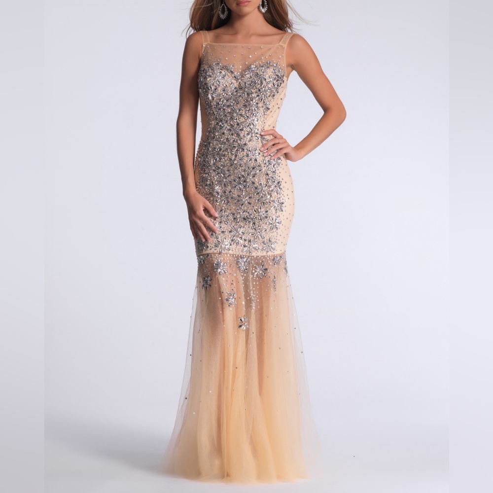 Dave & Johnny Purple Prom Dress